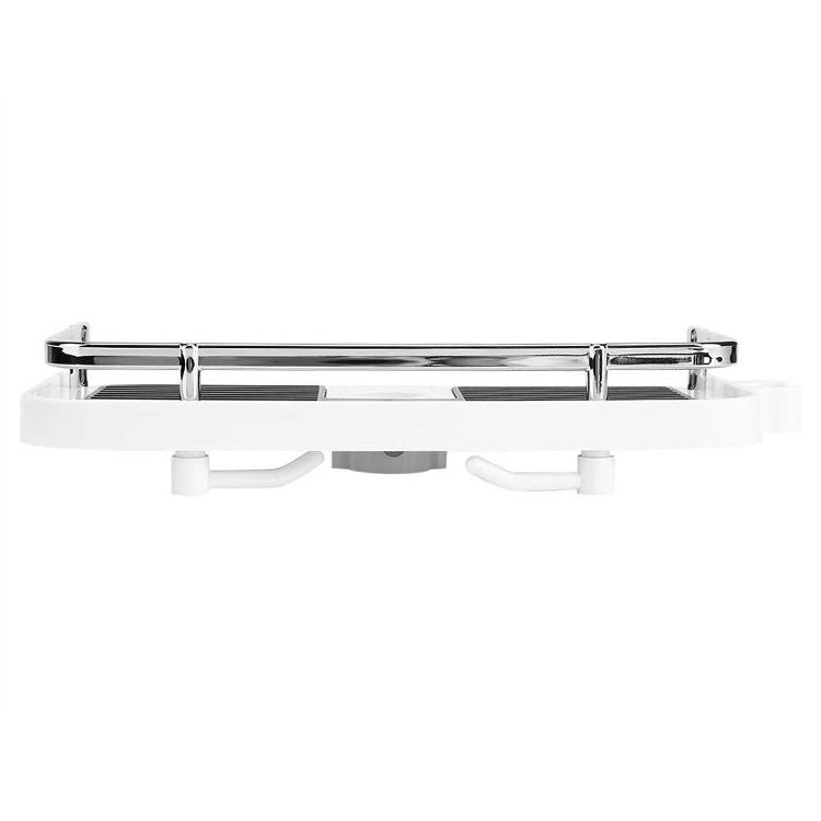 Practical Bathroom Storage Rack Holder Organizer Tray Holder Fit For Shower Rod: 18-25MM In Diameter