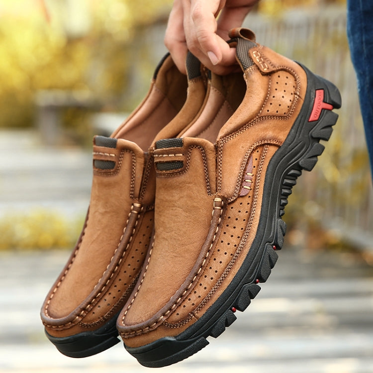 Comfortable and Breathable Non-Slip Set Feet Outdoor Hiking Sneakers Formal Shoes for Men, Shoe Size:38