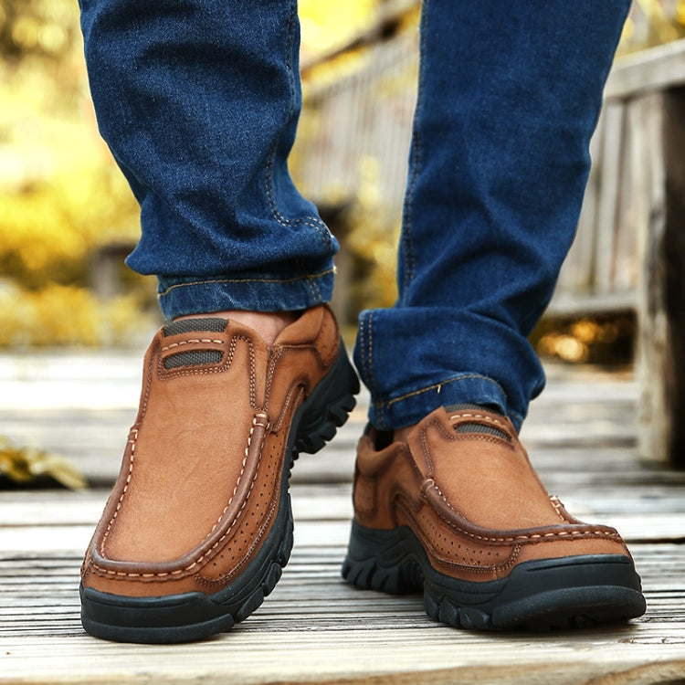 Comfortable and Breathable Non-Slip Set Feet Outdoor Hiking Sneakers Formal Shoes for Men, Shoe Size:45