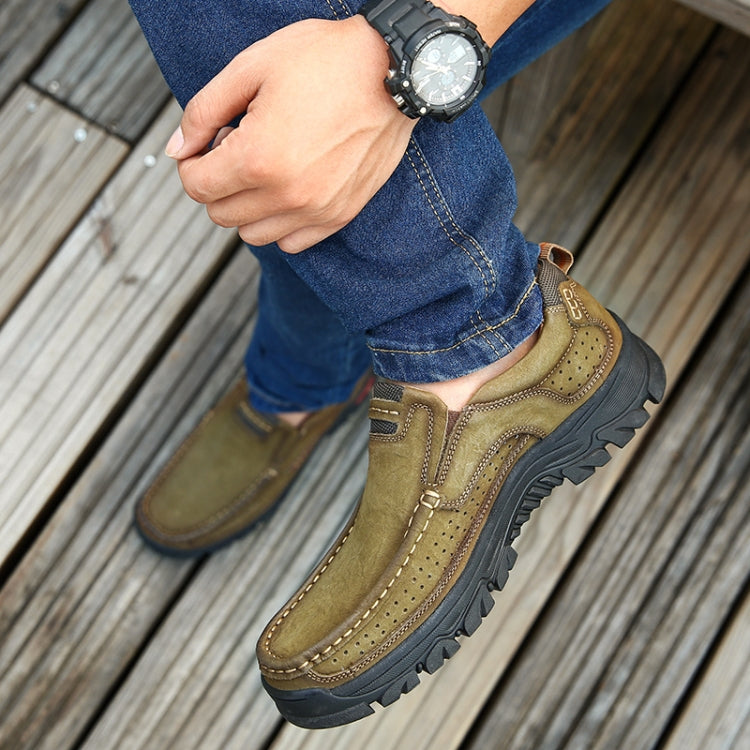 Comfortable and Breathable Non-Slip Set Feet Outdoor Hiking Sneakers Formal Shoes for Men, Shoe Size:47