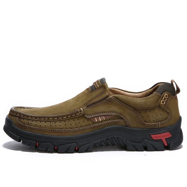 Comfortable and Breathable Non-Slip Set Feet Outdoor Hiking Sneakers Formal Shoes for Men, Shoe Size:48