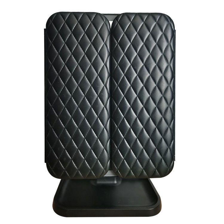 Simple & Stylish LED Three-Fold Square Makeup Mirror, Specification:Charging Model Three-color Light