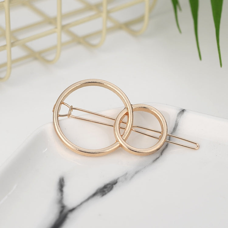 2 PCS Fashion Woman Hair Accessories Triangle Hair Clip Pin Metal Geometric Alloy Hairband