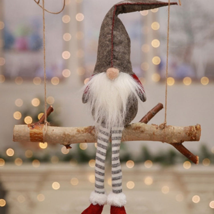 Cute Sitting Faceless Long-legged Elf Doll Christmas Decoration