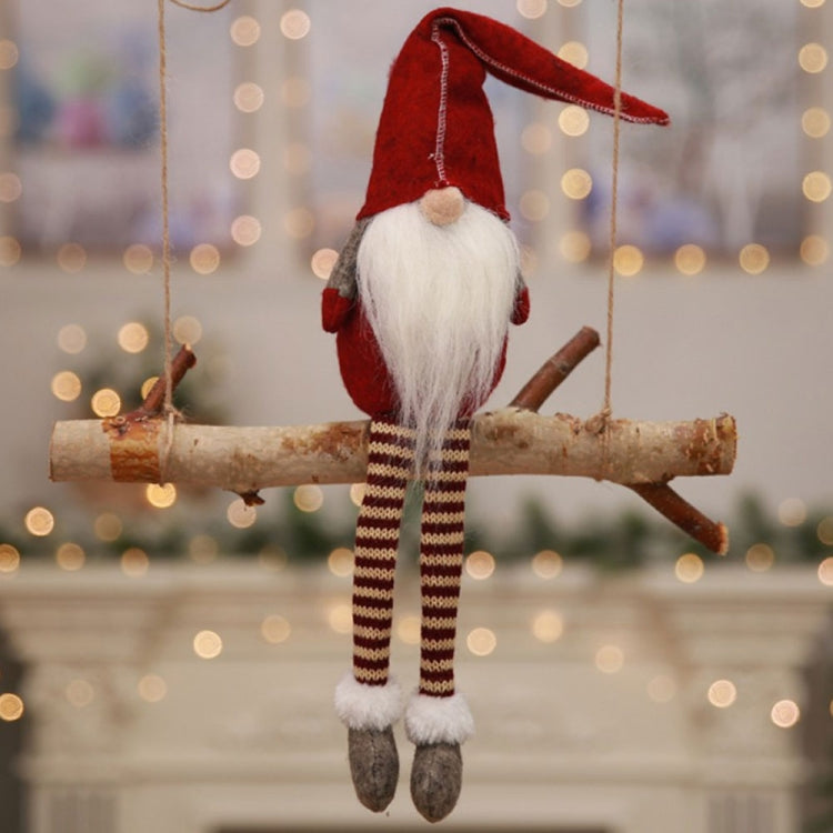 Cute Sitting Faceless Long-legged Elf Doll Christmas Decoration