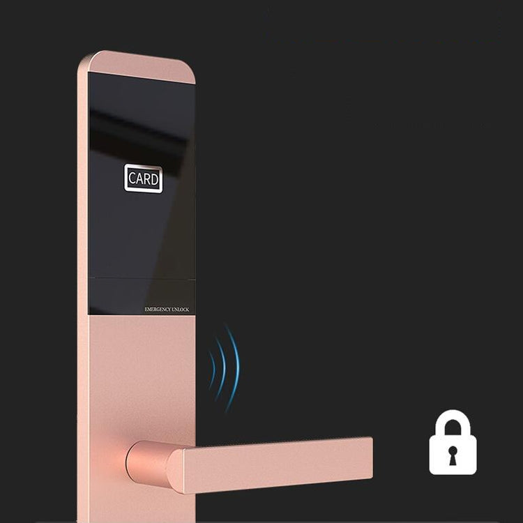 Standard Edition Titanium Empty Aluminum Hotel Guesthouse Apartment Magnetic Card Swipe Induction Smart Electronic Door Lock