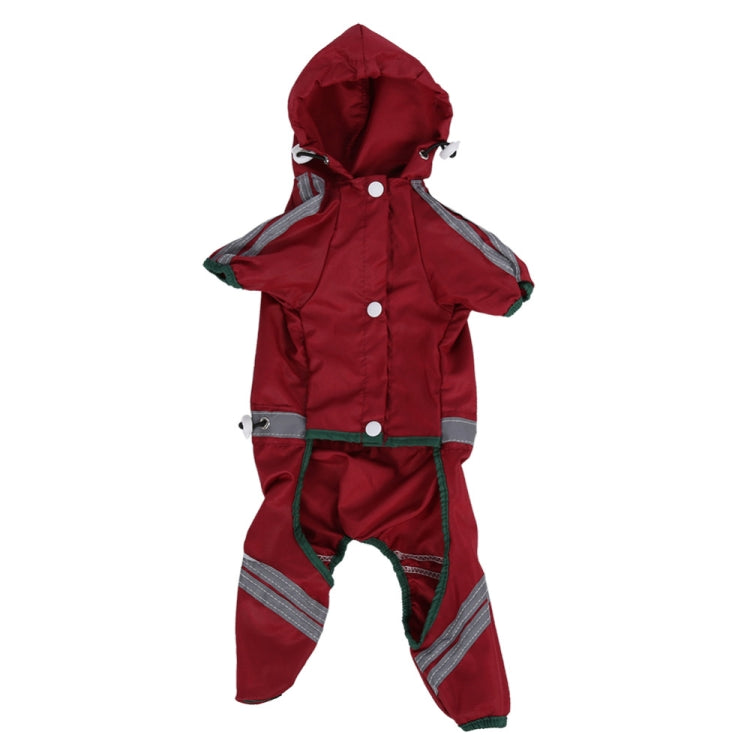 Waterproof Jacket Clothes Fashion Pet Raincoat Puppy Dog Cat Hoodie Raincoat, Size:XL