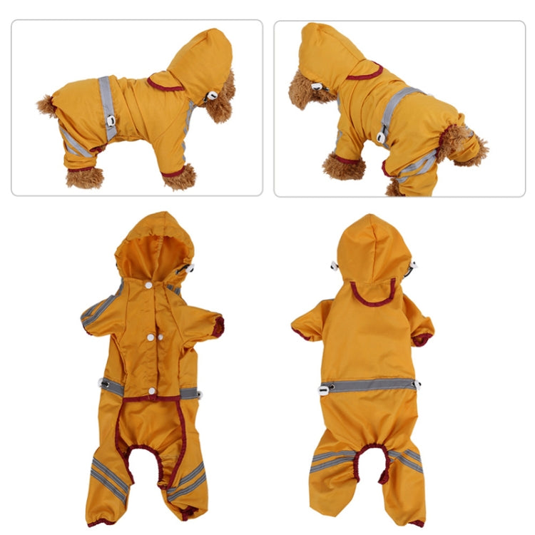 Waterproof Jacket Clothes Fashion Pet Raincoat Puppy Dog Cat Hoodie Raincoat, Size:XXL
