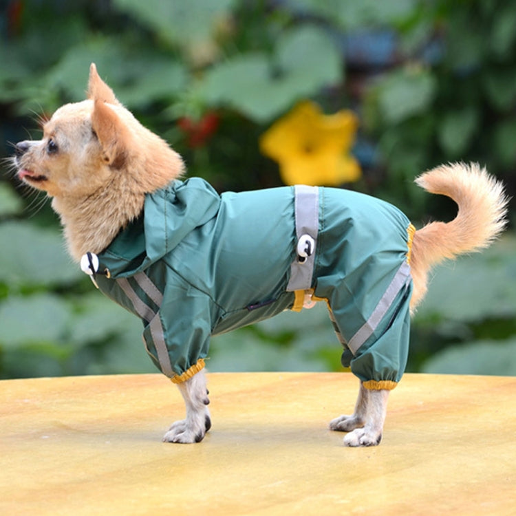 Waterproof Jacket Clothes Fashion Pet Raincoat Puppy Dog Cat Hoodie Raincoat, Size:XXL