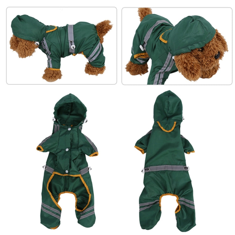 Waterproof Jacket Clothes Fashion Pet Raincoat Puppy Dog Cat Hoodie Raincoat, Size:XXL