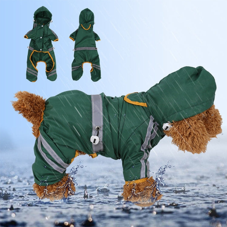 Waterproof Jacket Clothes Fashion Pet Raincoat Puppy Dog Cat Hoodie Raincoat, Size:XXL