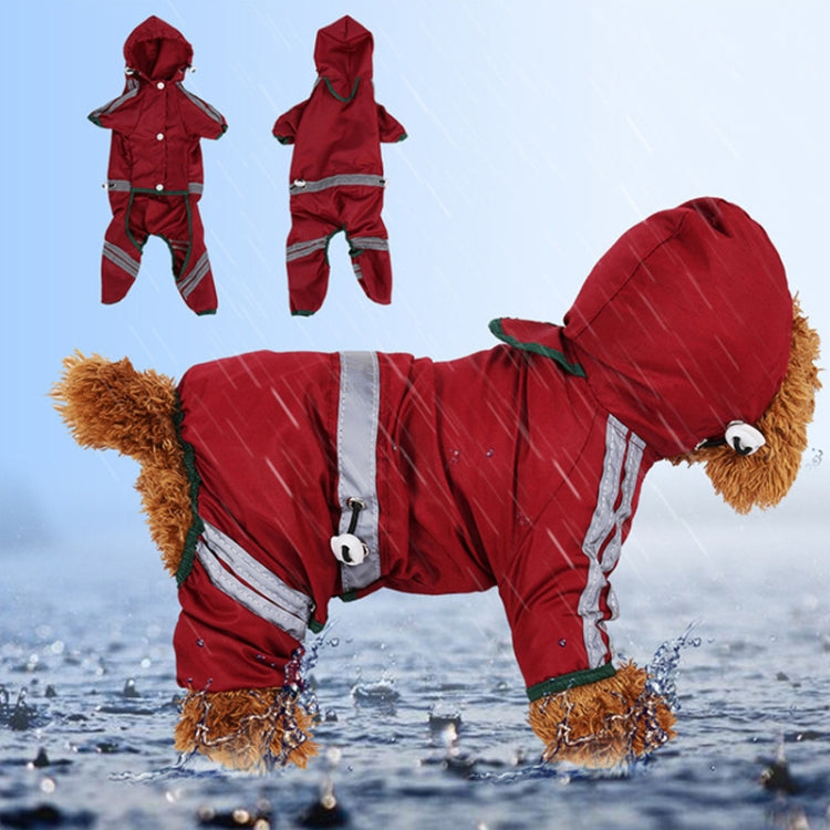 Waterproof Jacket Clothes Fashion Pet Raincoat Puppy Dog Cat Hoodie Raincoat, Size:XXL