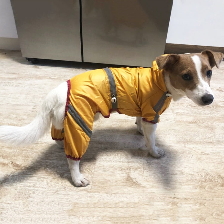 Waterproof Jacket Clothes Fashion Pet Raincoat Puppy Dog Cat Hoodie Raincoat, Size:XXL