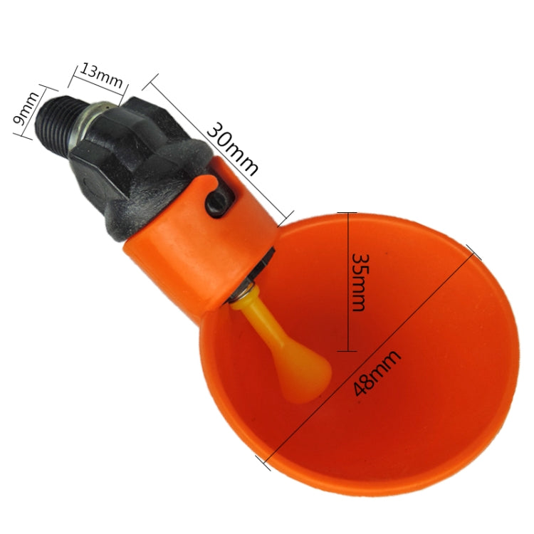 10 PCS Vreeding Equipment Export Type Drinking Bowl Poultry Drinker(Watering When Touching)