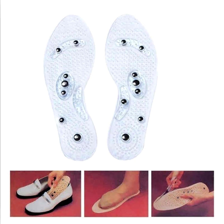 One Pair Breathable Running Shock Absorption Massage Insole, Size:S About 27cm