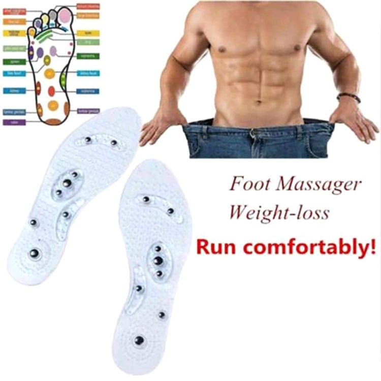One Pair Breathable Running Shock Absorption Massage Insole, Size:S About 27cm