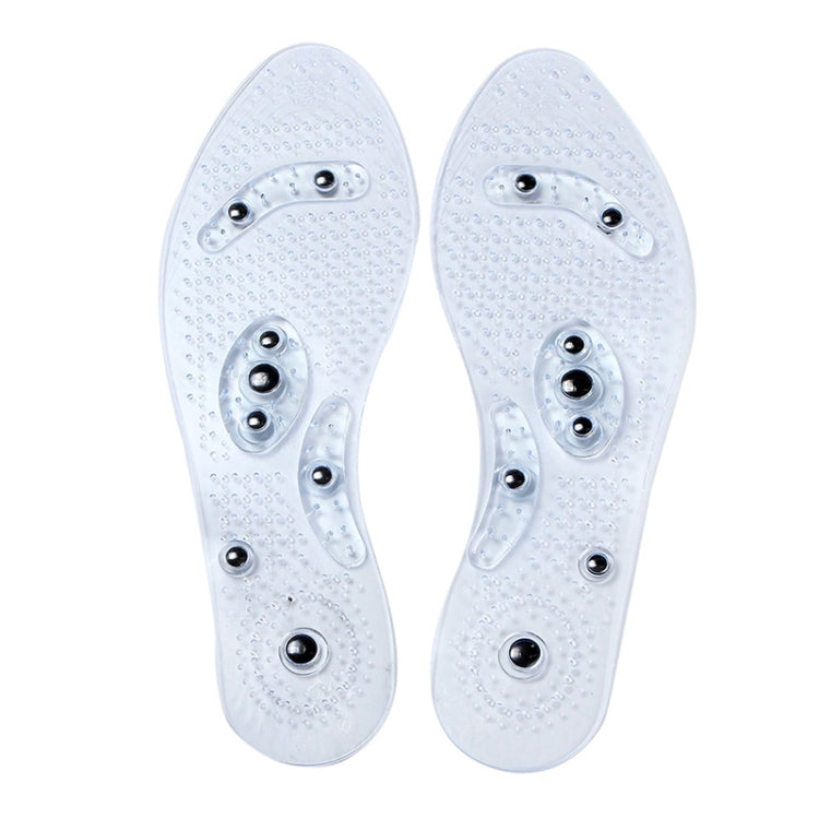 One Pair Breathable Running Shock Absorption Massage Insole, Size:L About 29cm