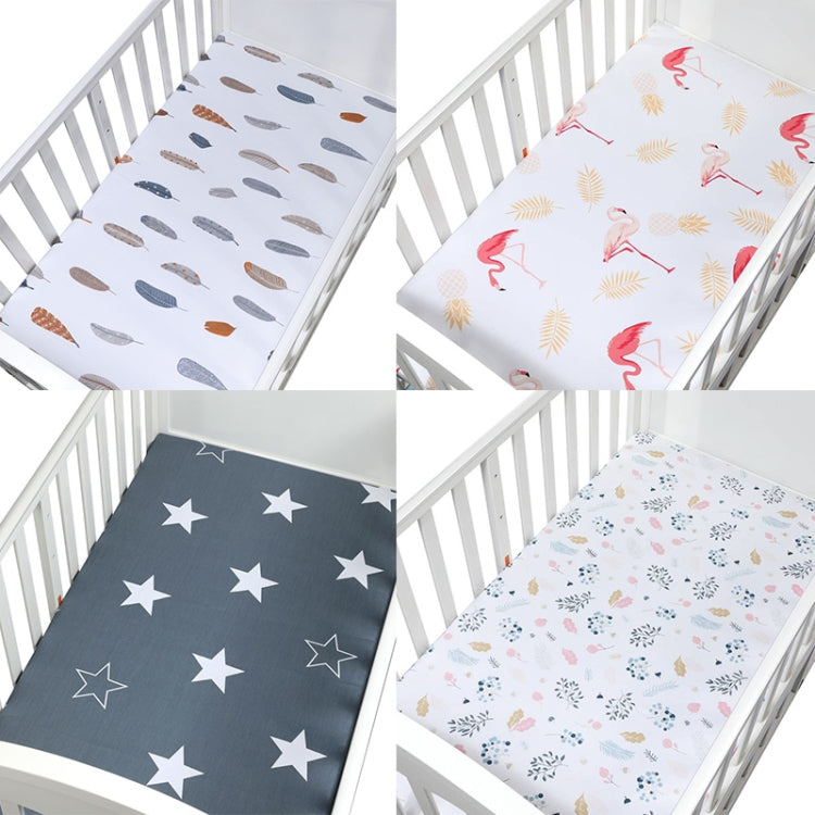 Bedding For Cot Soft Breathable Baby Bed Mattress Cover Potector Cartoon pattern Size 120*65cm