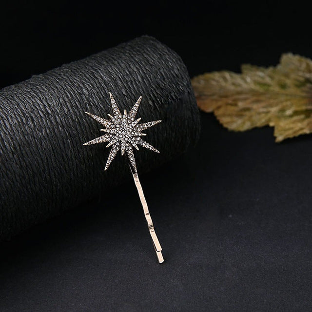 Star Moon Rhinestone Hair Clip Fashion Hair Accessories