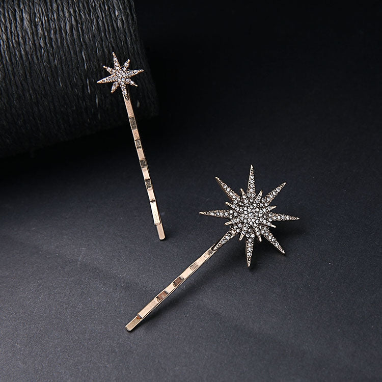 Star Moon Rhinestone Hair Clip Fashion Hair Accessories