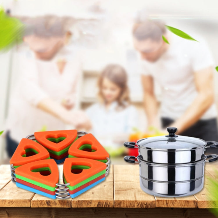 Silicone Insulation Mat Heart-shaped Place Mat Creative Pot Mat