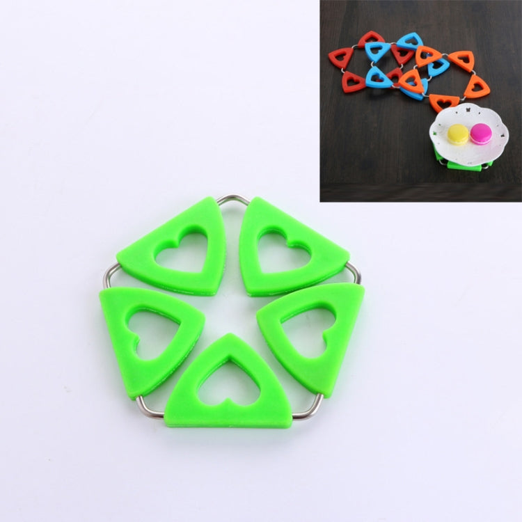 Silicone Insulation Mat Heart-shaped Place Mat Creative Pot Mat