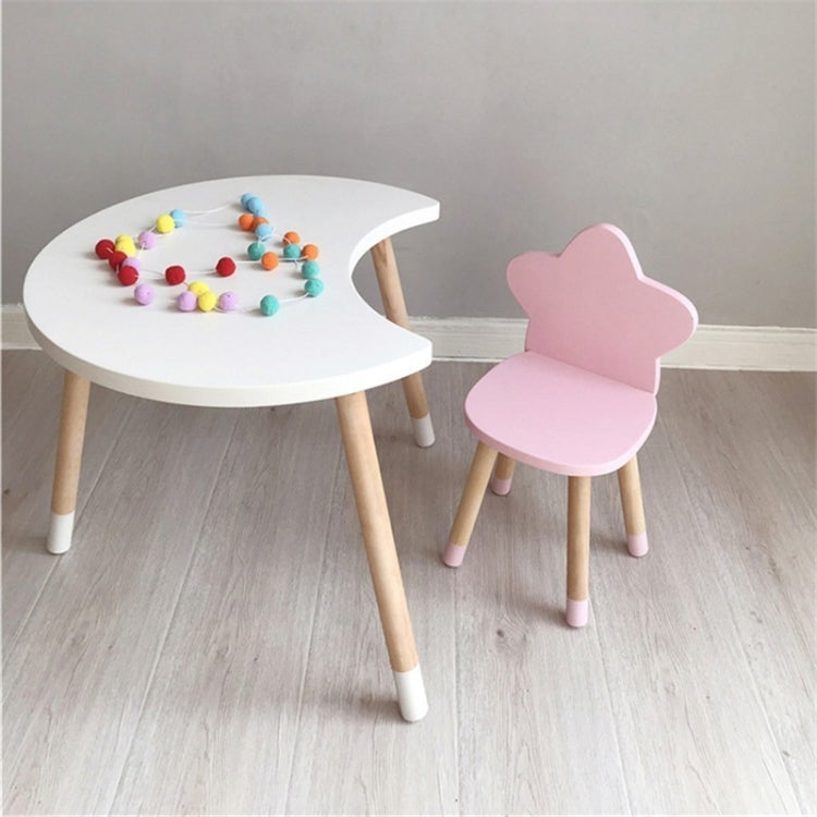 Nordic Style Backrest Wooden Stool Kids Furniture Shoes Bench Child Desk Chair Nursery Decoration Chai'r(White)