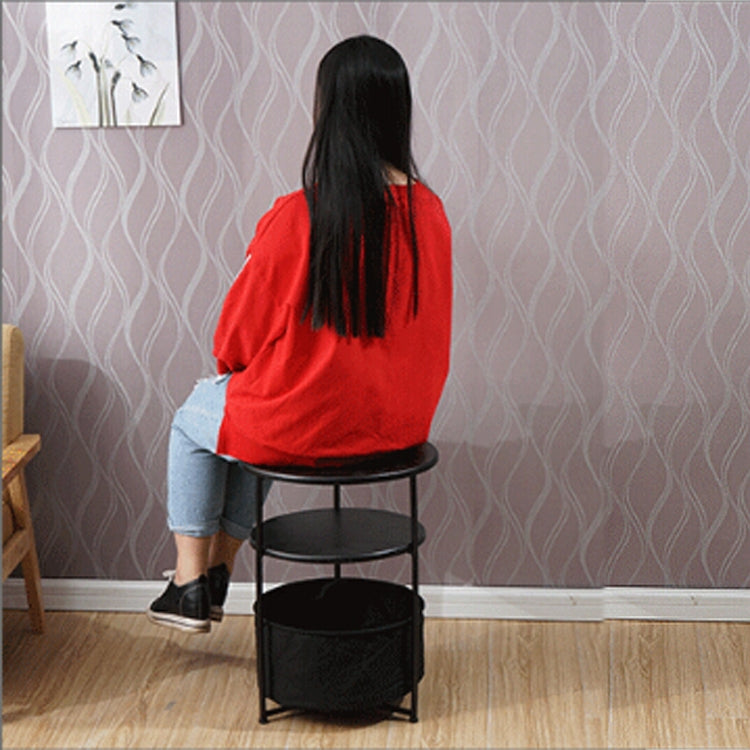 Sleek Minimalist Mini Round Sofa Corner Several Small Coffee Table Bedside Table Cabinet