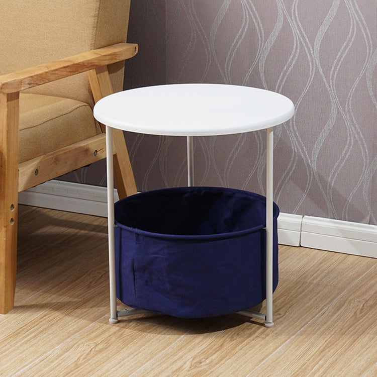 Sleek Minimalist Mini Round Sofa Corner Several Small Coffee Table Bedside Table Cabinet
