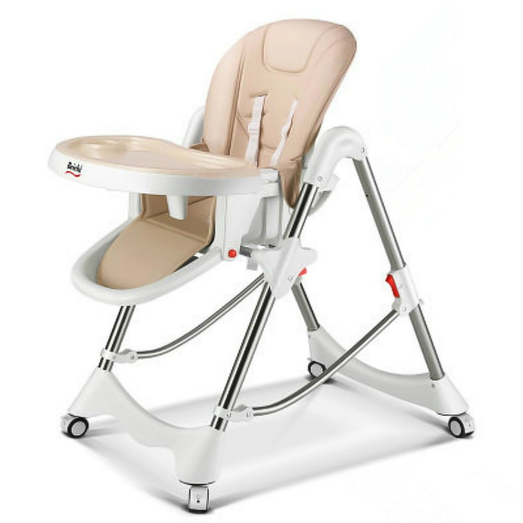 Multifunctional Portable Folding Foldable Baby Dining Chair(Brown)