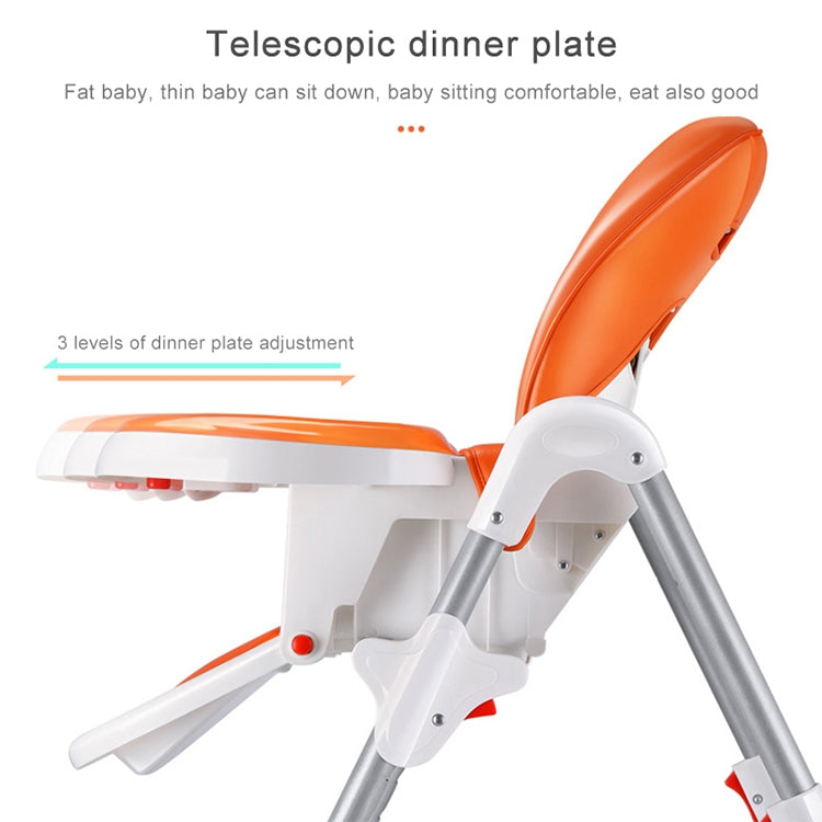 Multifunctional Portable Folding Foldable Baby Dining Chair(Brown)