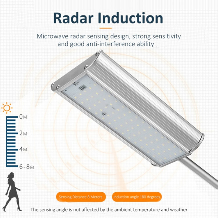 70 LEDs Solar Lamp Outdoor Waterproof Aluminum Alloy Remote Control Motion Sensing Street Lamp