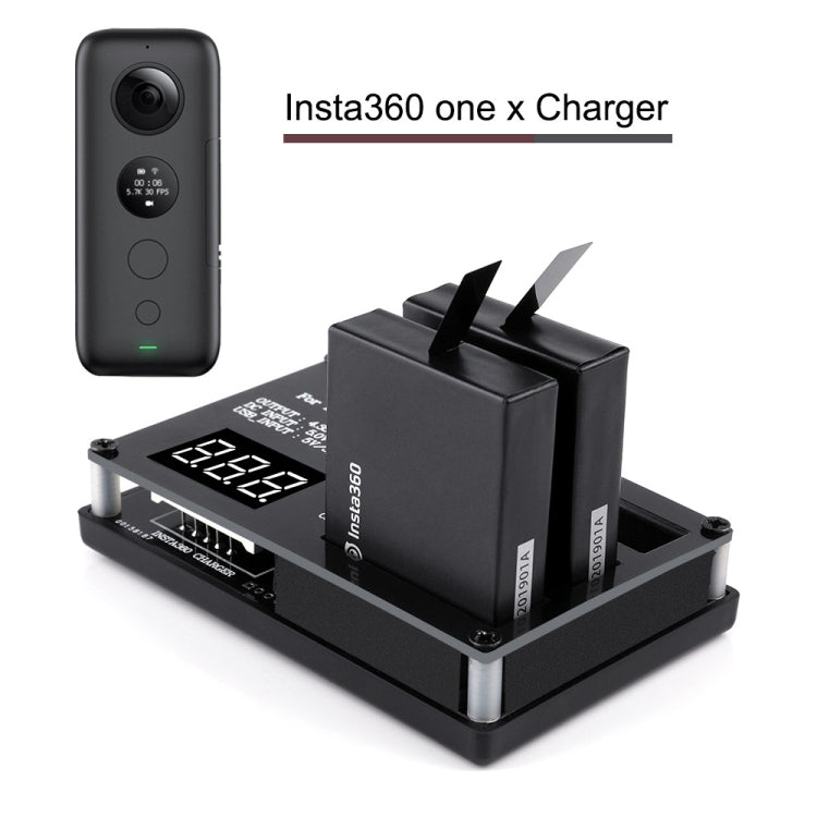 Micro USB Triple Battery Charger for Insta360 ONE X Panoramic Camera