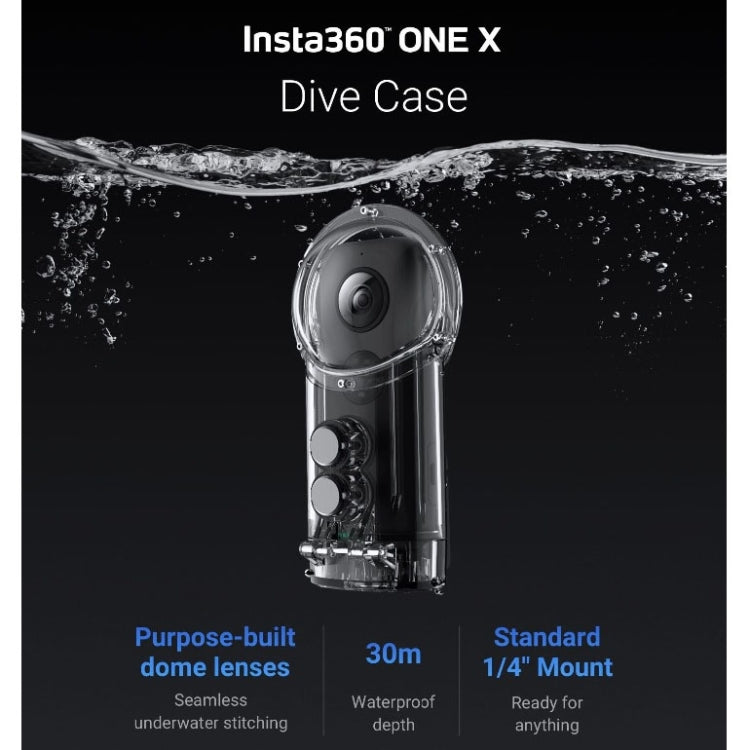 30m Waterproof depth Diving Case for Insta360 ONE X