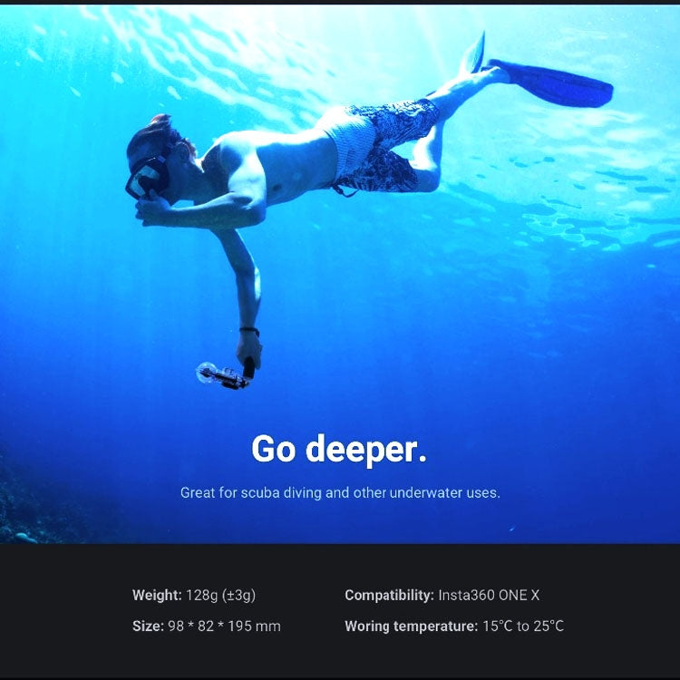 30m Waterproof depth Diving Case for Insta360 ONE X