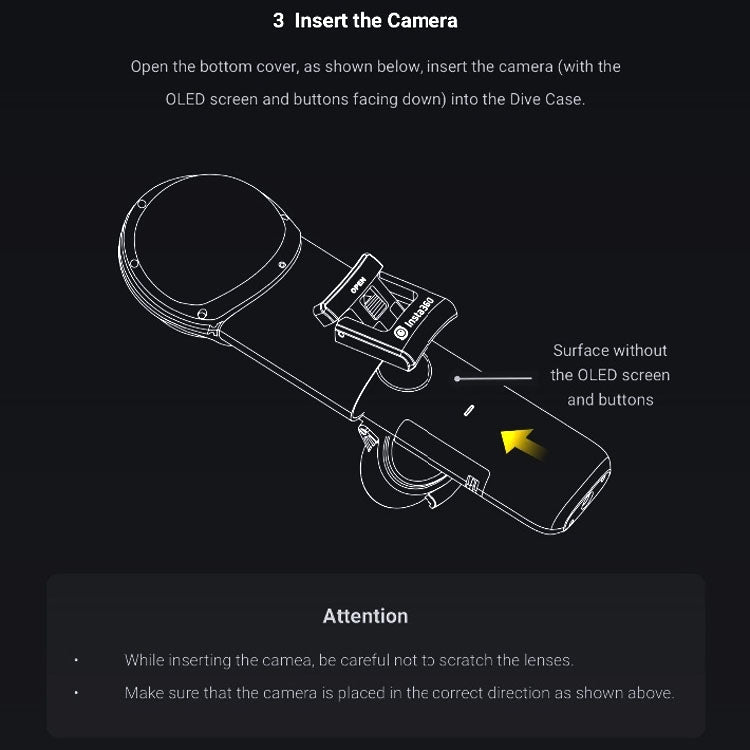 30m Waterproof depth Diving Case for Insta360 ONE X