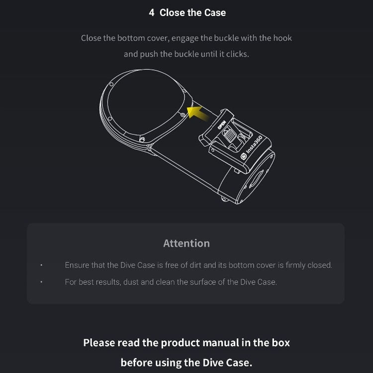 30m Waterproof depth Diving Case for Insta360 ONE X