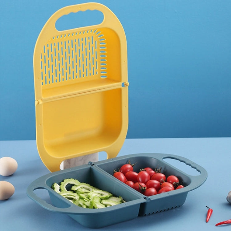 Kitchen Household Creative Folding Fruit Basket Plastic Vegetable Draining Basket