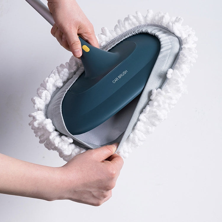 Retractable Long Handle Car Wiping Artifact Soft Fur Car Brush for Dust-free Car