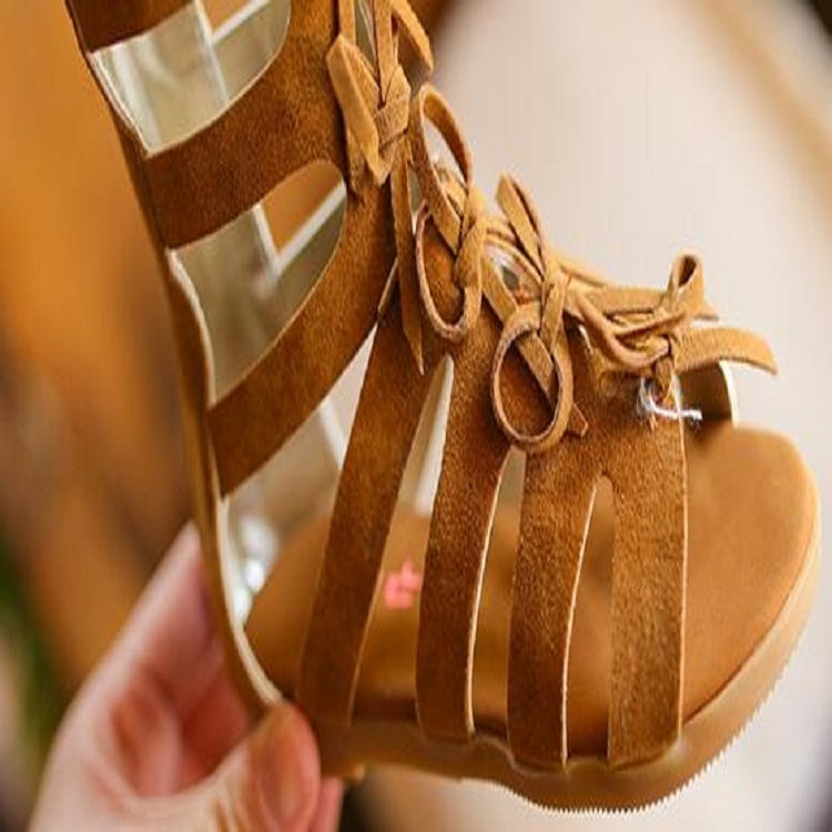 Roman Boots Children High Tube Sandals Beach Shoes, Size:33