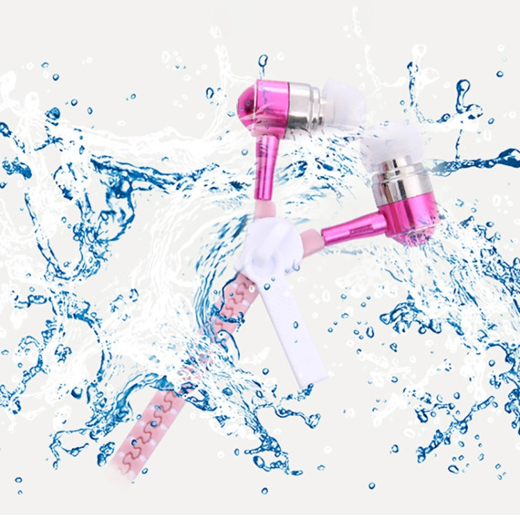 Glowing Zipper Sport Music Wired Earphones for 3.5mm Jack Phones