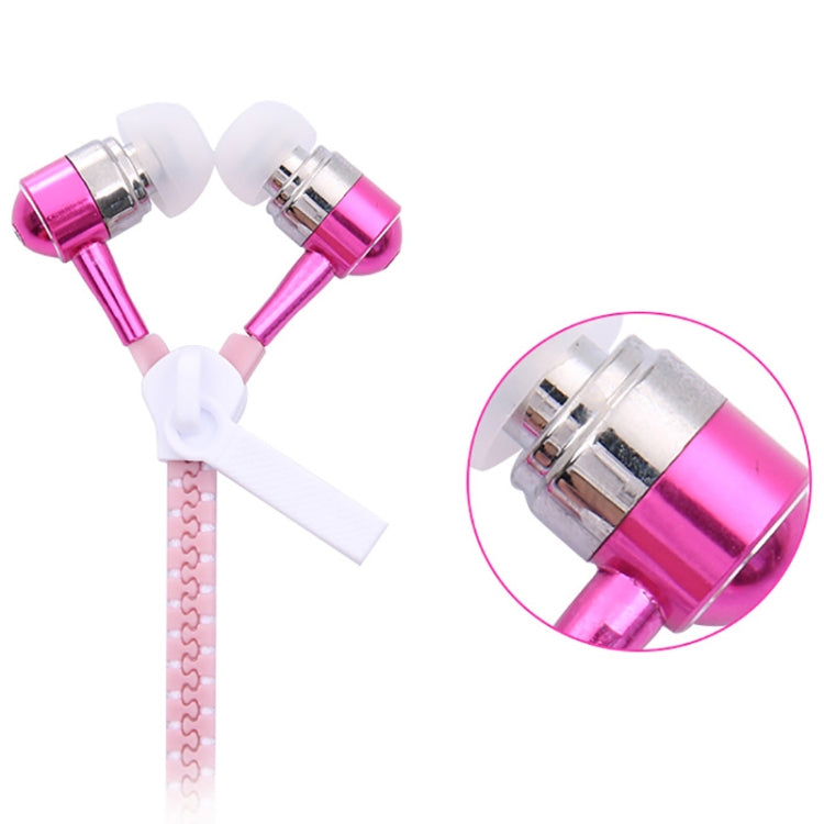 Glowing Zipper Sport Music Wired Earphones for 3.5mm Jack Phones