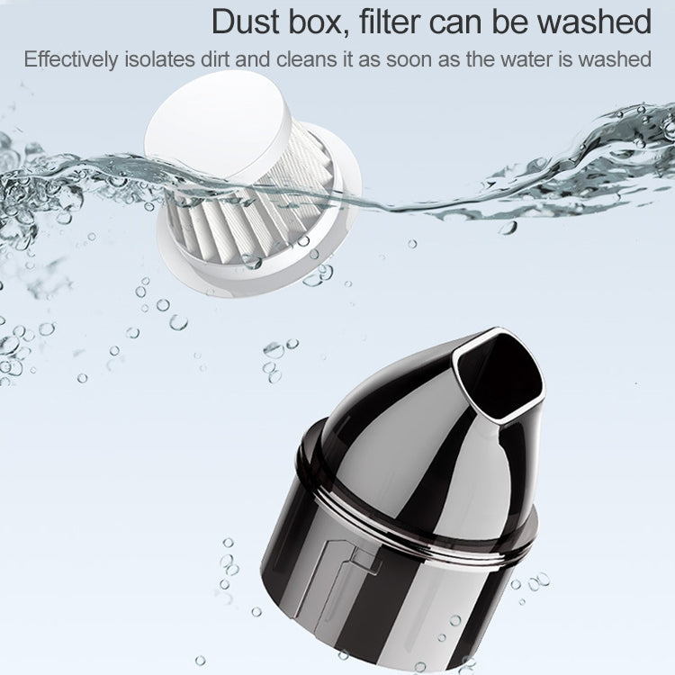 Car Vacuum Cleaner Wireless Charging Home Car Dual-purpose Powerful Small Hand-held Vacuum Cleaner With Safety Hammer