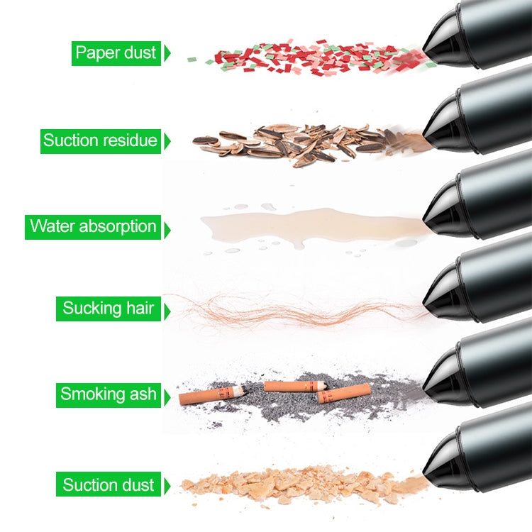 Car Vacuum Cleaner Wireless Charging Home Car Dual-purpose Powerful Small Hand-held Vacuum Cleaner With Safety Hammer