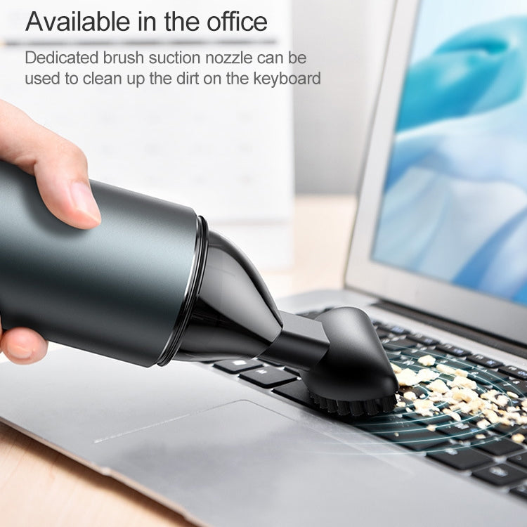 Car Vacuum Cleaner Wireless Charging Home Car Dual-purpose Powerful Small Hand-held Vacuum Cleaner With Safety Hammer