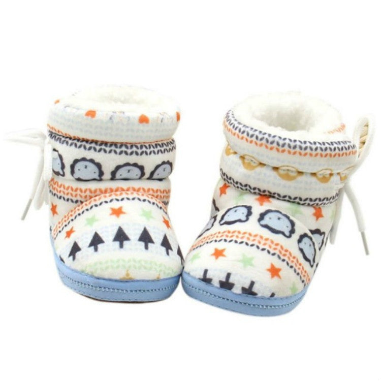 Baby Toddler  Shoes Thick Cotton Shoes Soft Bottom Warm High-top Children Shoes, Size:0-12 Month