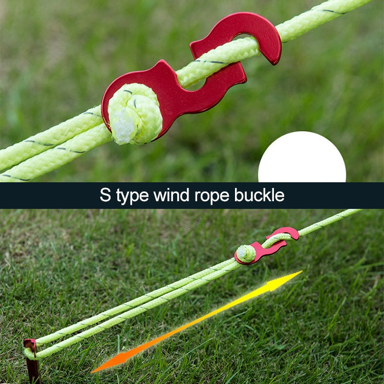 2 PCS Tent Wind Rope Adjust Buckle New Outdoor Camping Wind Rope Stopper Awning Wigwam Adjust Buckles Small Tent Accessories