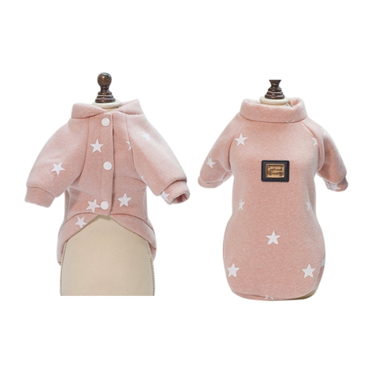 Pet Fall and Winter Five-pointed Star Pattern Sweater Pet Warm Clothes, Size:XXL