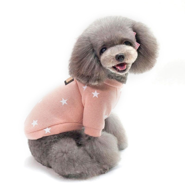 Pet Fall and Winter Five-pointed Star Pattern Sweater Pet Warm Clothes, Size:XXL