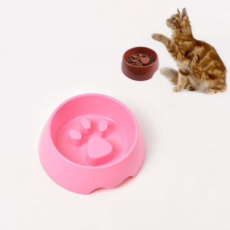 Anti-choking Pet Bowl Slow Food Dog Print Food Bowl, Size:22x17.5x7cm